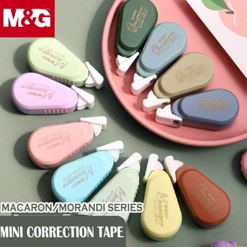 M&G 6pcs Morandi Correction Tape 5mm*6m Creative Portable Kawaii White Out Corrector School Supplies for Student
