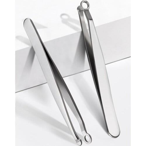 Multi-function Nose Hair Clip Easy To Carry Widely Used Trimmer Tweezers Round Tip Eyebrow Tweezer Forceps Plier Stainless Steel