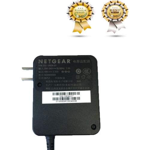 Morepartsupply For NETGEAR Wifi Router R8500 R8000 X8 AC5300 19V 3.16A Adapter Adaptor