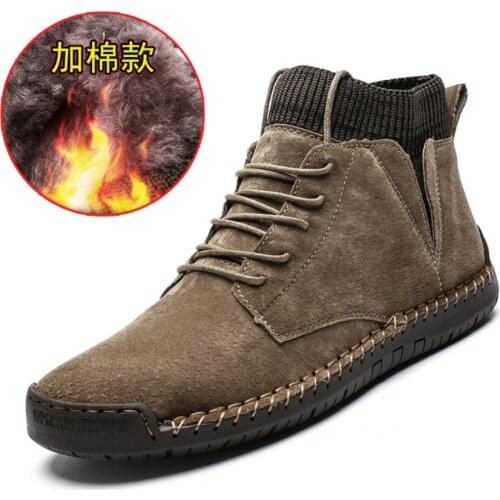 Mens Spring Autumn Skateboarding Hip hop Shoes High Top Men British Style Comfortable Sneaker Men Sneakers Outdoor Sports Shoes