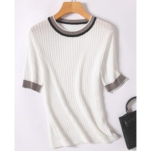 Женские трикотажные футболки NODELAY China At AliExpress