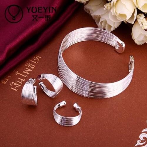 Wholesale Retail womens silver plated jewelry sets Wedding Bridal jewelry S312 I monili Hot Sale