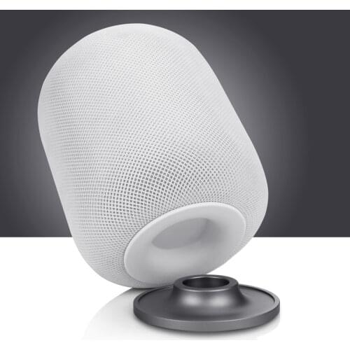 Stainless Steel Stand for Apple HomePod Smart Speaker Anti-Slip Metal Base Pad Holder for Apple Speaker Accessories
