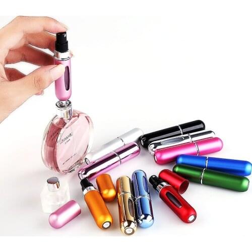 Portable 5ml Refilled Spray Bottle Travel Atomizer for Perfume Bottle Fill Quickly Container Rich Colors Small Parfum Bottles