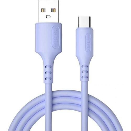 Anti-winding Practical Type-C Soft Data Cable Lightweight Charging Cable Safe Computer Accessories