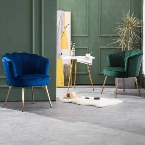 Luxury comfortable fabric single sofa chair living room balcony bedroom furniture backrest chair simple modern lounge chair