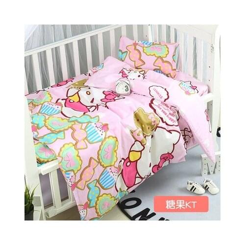 With filling! cartoon baby bedding infant cot sheets Boys girls Unpick And Wash,Duvet/Sheet/Pillow