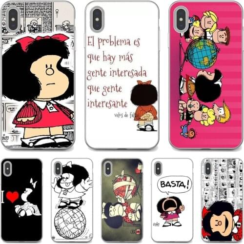 Cartoon-Mafalda-Girl For Huawei P30 P40 P20 P7 P8 P9 P10 Lite Plus Pro 2015 2016 2017 Mini Silicone Cover