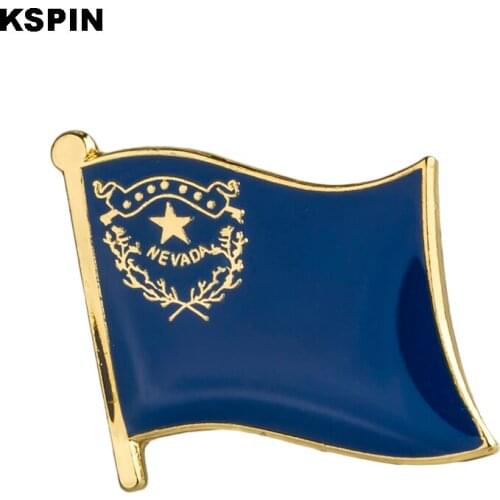 U.S.A Nevada State Badges Flag Badge Flag Lapal Pin On Backpack Pins For Clothes 10pcs XY0205
