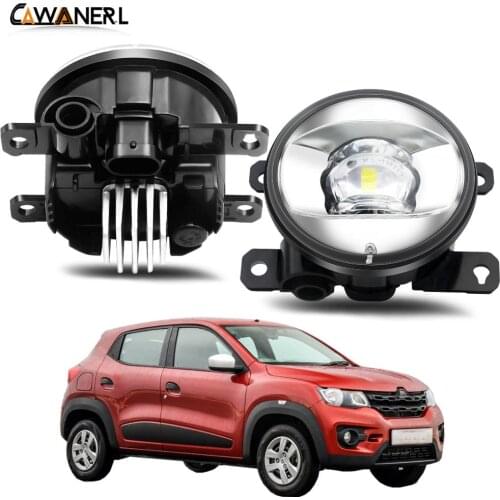 Fog Light Assembly 30W 8000LM Car LED Lens Fog Lamp Daytime Running Light H11 12V For Renault Kwid 2015 2016 2017 2018