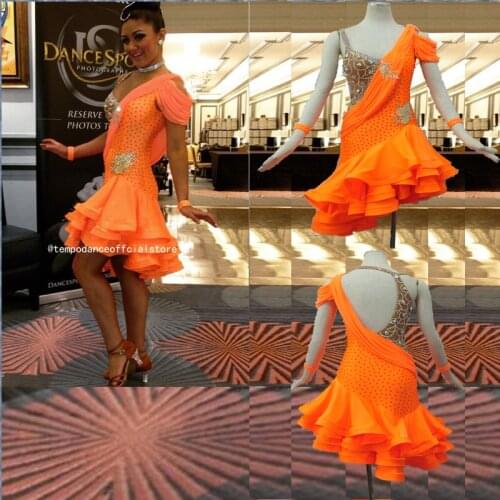 NEW!!! High Quality.Latin dance dress,tango salsa,latin dance wear, Salsa Tango Rumba Cha Cha dance dress skirt LD-1200