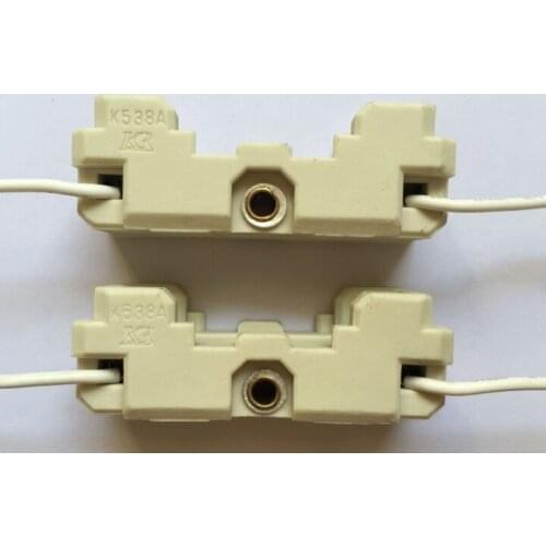 10pcs ceramics G53 lamp bases for led light 15cm wire