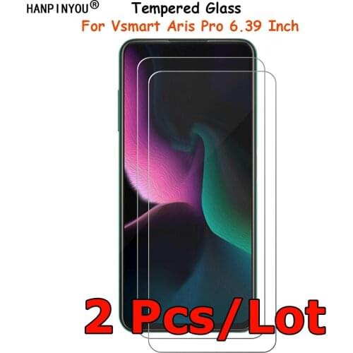 2 Pcs/Lot For Vsmart Aris Pro 6.39" Clear Tempered Glass Screen Protector Ultra Thin Explosion-proof Protective Film