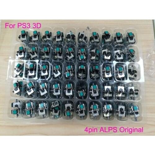 30PCS For PS3 Vibration Controller joystick Original ALPS 4Pin 4 Legs 3D Analog Stick 3D Joystick Replacement for Playstation 3