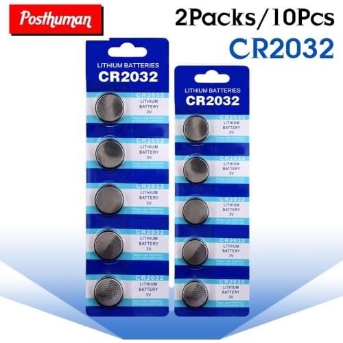10pcs CR2032 Coin Cell Battery DL2032 KCR2032 5004LC ECR2032 Lithium Button Coin Batteries 3V CR2032 Batteries For Watch Toy