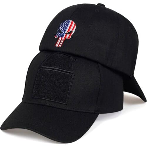 New Mens and Womens "USA PUNISHER "Tactical Baseball Cap Snapback Stretchable Hat Running/Fishing