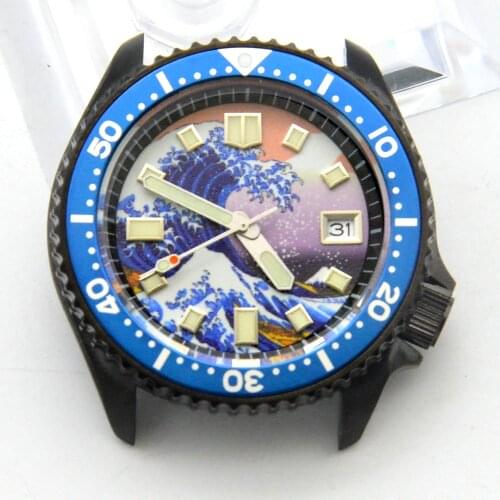 Kanagawa surf inner shell surface full luminous sterile dial diving mechanical watch mens automatic mechanical watch NH35A move