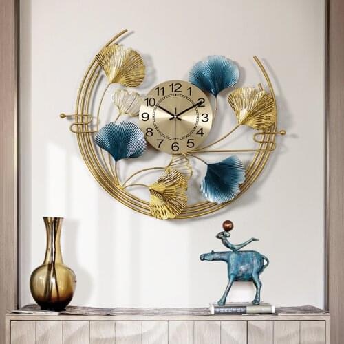 New Chinese Style Decorative Clock Living Room Dining Room Entrance Clock Modern Luxury Creative Wall Decoration Wall Wall Clock