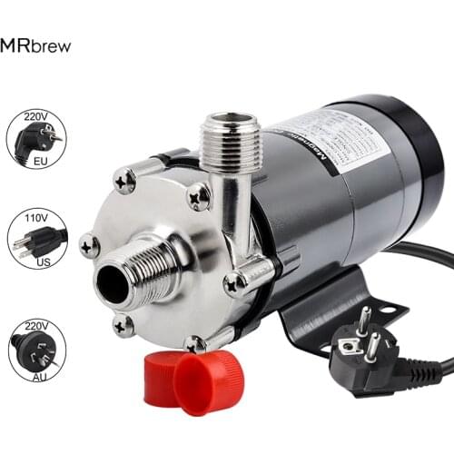 1/2" NPT Magnetic Pump MP-15R,Homebrew Stainless Steel Water Pump 110V/220V EU/US/AU Plug Brewing Tools
