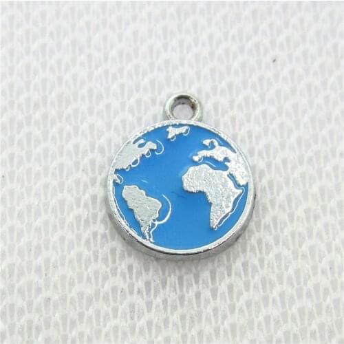 Hot Selling 20pcs/lot The Earth Dangle Charms Hanging charms DIY Bracelet&Bangles Necklace Jewelry Charms Accessories