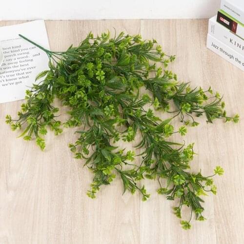 Artificial Plants Green Grass Plastic Plant for Home Garden Wall Decoration artificial grass Fake plant simulation flower