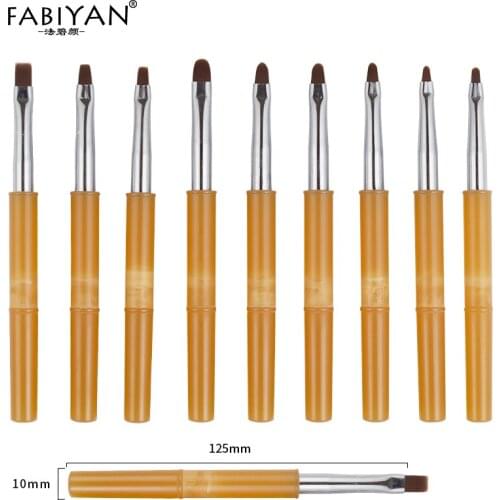 Nail Art Brushes Builder Pen Manicure Tips Tools Polish Extension Flower Acrylic UV Gel Painting