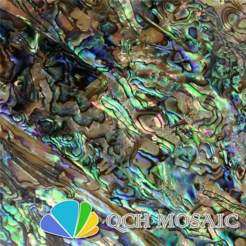 AAA grade New Zealand paua abalone shell laminate sheet for musical instrument and wood inlay green color