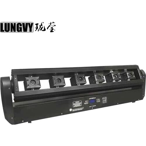 Free Shipping 2018 6 Eyes Moving Head Laser Light Show Projector Club Bar Disco DJ Equipment Dance