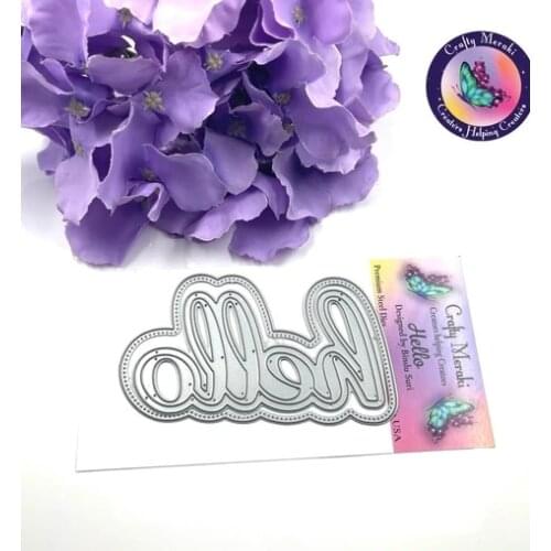 Hello Metal cutting dies cut die Scrapbook paper craft knife mould blade punch stencils