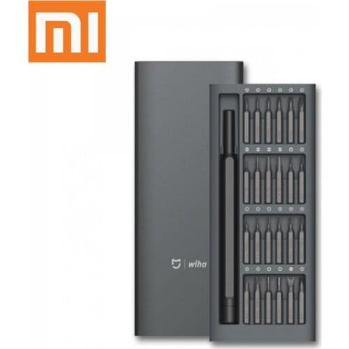 Original Xiaomi Mijia Wiha Daily Use Screwdriver Kit 24 Precision Magnetic Bits AL Box Screw Driver xiaomi smart home Set