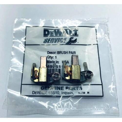 Carbon Brushes Dewalt 493511-00 Cordless Brush Set 389025-00 / 603754-01 DC988K DC987K DC925K DC920K DW985 DC988K DC987K DC925