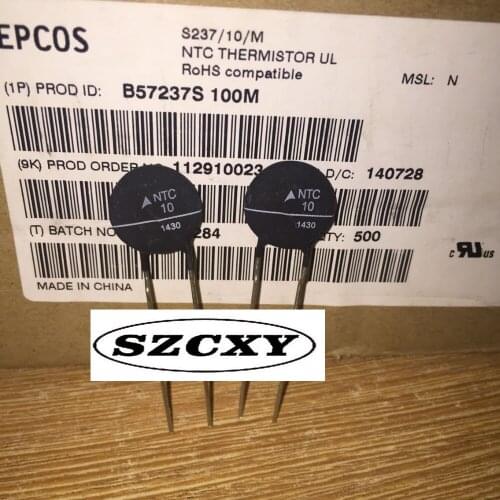 New and original 20PCS NTC B57237S100M 10R 10R 10D-15 15mm thermistor
