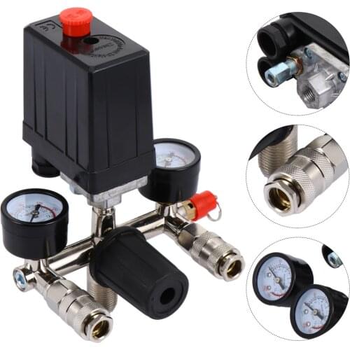 Air Compressor Pressure Control Switch with Pressure Regulator Bracket Assembly