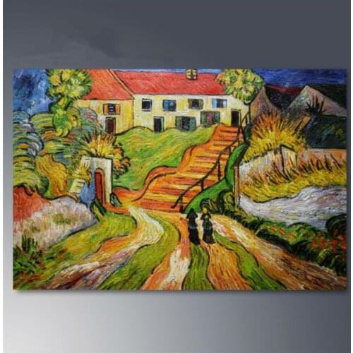 Hand painted Canvas oil paintings Van gogh Landscape painting Abstract Modern home decor wall art picture famous painting #1