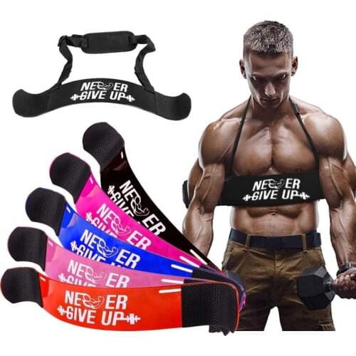 Fitness Arm Blaster For Bicep Body Building Muscle Strength Gains Weightlifting Adjustable Curl Barbells Training Equipment