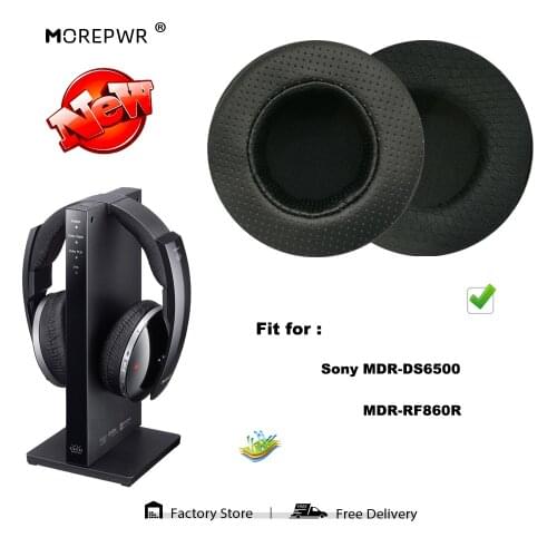 Replacement Ear Pads for Sony MDR-DS6500 MDR-RF860R Headset Parts Leather Cushion Velvet Earmuff Earphone Sleeve Cover
