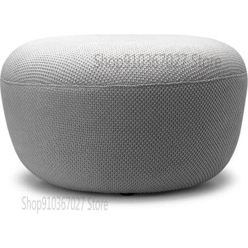 Pudding pier High and low Nordic minimalist creative small apartment shoe changing stool Fabric living room sofa stool