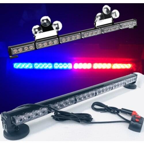 Slim Police led light bar Car Truck Beacon flashing light Roof & Windshield Auto warning light bar Safety driving Signal lamps