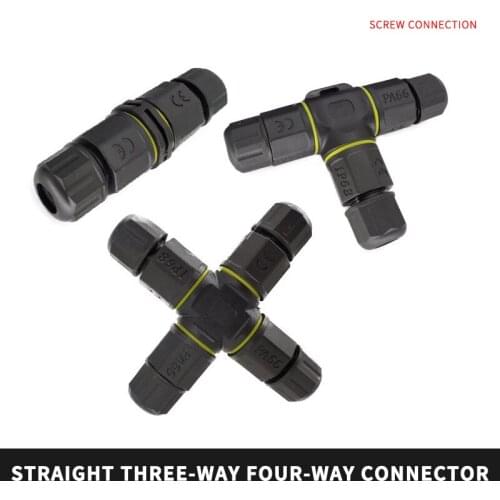 M20 Waterproof Connector 3 Way Wire Connectors Outdoor 2 3 4 Pin 5-8mm 4 Way Screw IP68 Eletctric Cable Sealing Junction Box