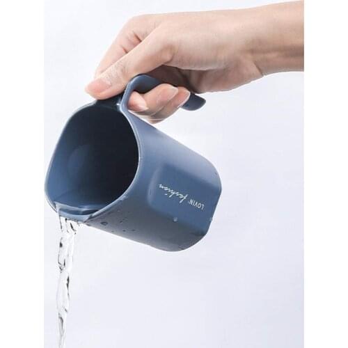 Toothbrush Holder Bathroom Tumbler Cup with Handle for Brushing and Rinse drink water, milk and beverage and so on