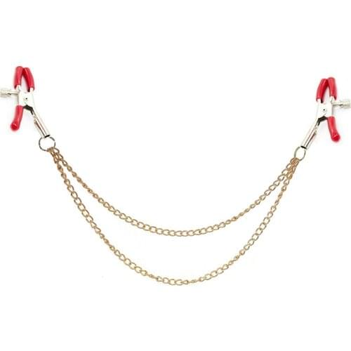 1 pair Sex Breast Nipple Clips Silver Gold Purple Shaking Clamps Clip Slaves Adult Sex Orgasm comfortable stimulate Toys