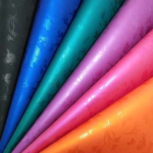 1PC 21X29CM Synthetic Letaher, Cuero Sintetico Metallic Leather, Printed Flowers Leather Sheets For Making Bows Accessories T67