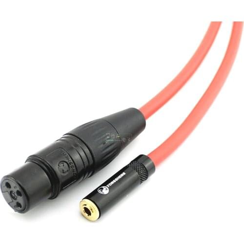1Pcs fever grade condenser microphone cable XLR 3.5mm female to Cannon female computer sound card mobile phone audio cable
