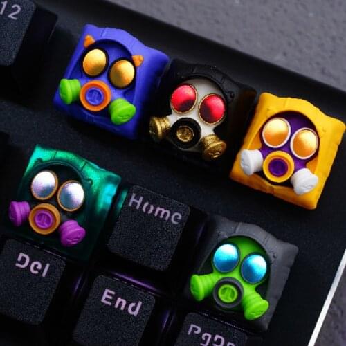 1pc Cherry MX Axis Mechanical Keyboard Accessories Handmade Resin Key Cap Anime Cartoon Individuality Keycaps