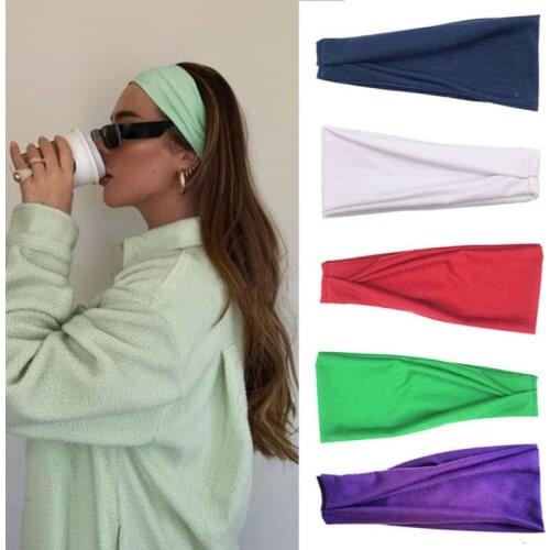 1 PC Sport Sweat Headband For Men Women Yoga Hair Bands Sweatband Outdoor Cycling Running Sports Accessories