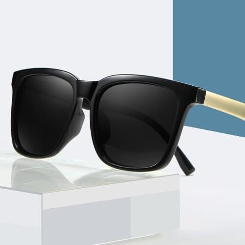 2021 Fashion Retro Square Classic Frame Women Sunglasses Trendy Men Brand Design Plastic Glasses Vintage Sun Mirror UV400
