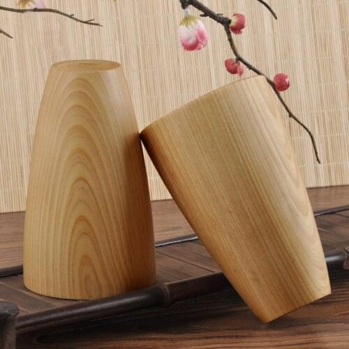 275ML/300ML Natural Wooden Cup Beer Tourist Juice Kitchen Utensils Chinese Style Outdoor Tableware Camping Tea Handmade Wood Cup