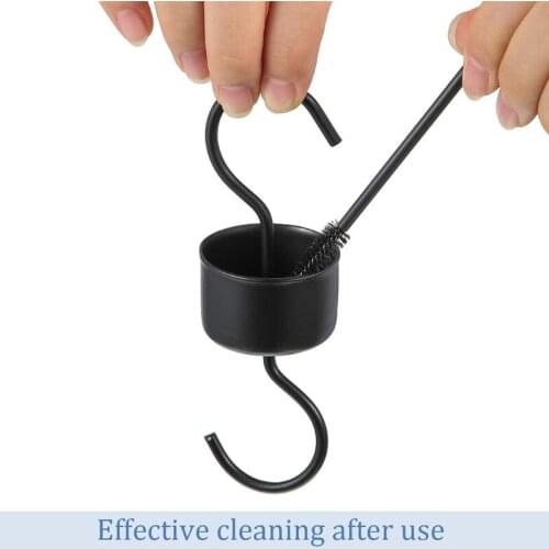 9 Packs Hummingbird Feeder Accessory Moat Hooks 3 Clean Brushes for Hummingbird Oriole Feeders for Outdoors Pet F