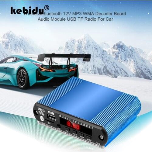 Car Bluetooth Wireless Mp3 Player Handsfree with MIC Recording TF USB 3.5mm AUX 5V 12V Car Audio Modification kit for Speakers