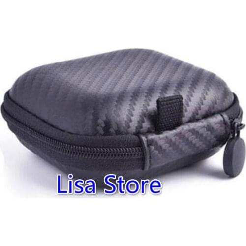 Free DHL 20pcs High Quality PU+EVA Zipper Headphones Hard Case Storage Carrying Pouch Bag SD Card Box Portable Earphone Case Bag